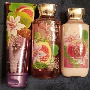 BNNU Bath and Body Works Brown Sugar Fig Trio